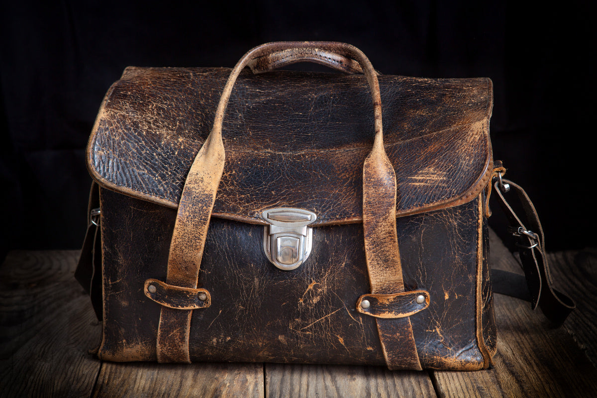 dirty old leather backpack Denali Vintage Traveling Backpack Genuine cowhide leather with natural creases and lines throughout give the impression of a true antique Download Worn School Backpack Image