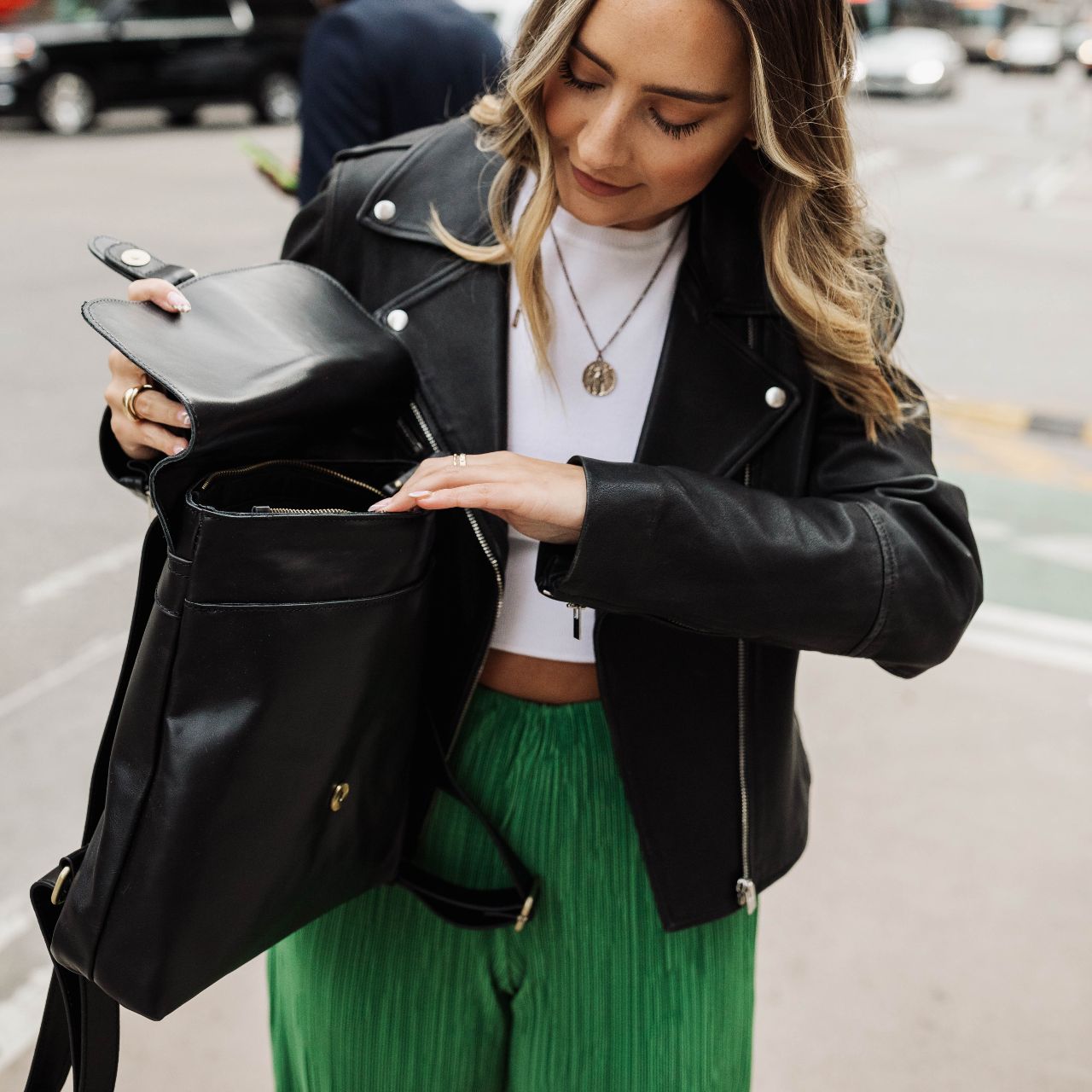 black laptop backpack fashion Bag high school students LOVEVOOK 2Pcs Fashion Laptop Backpack