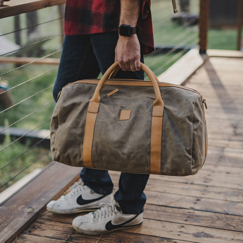 best leather duffel bag