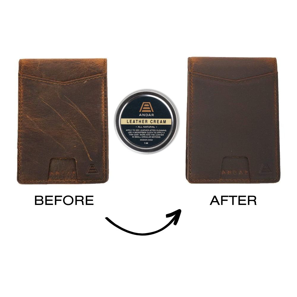 Andar, The Leather Care Kit, Leather Cleaner & Conditioner, Protects & Restores, Safe for All Leather Types, Keeps Leather Soft & Supple Andar, The Leather Care Kit, Leather Cleaner & Conditioner, Protects & Restores, Safe for All Leather Types, Keeps Leather Soft & Supple