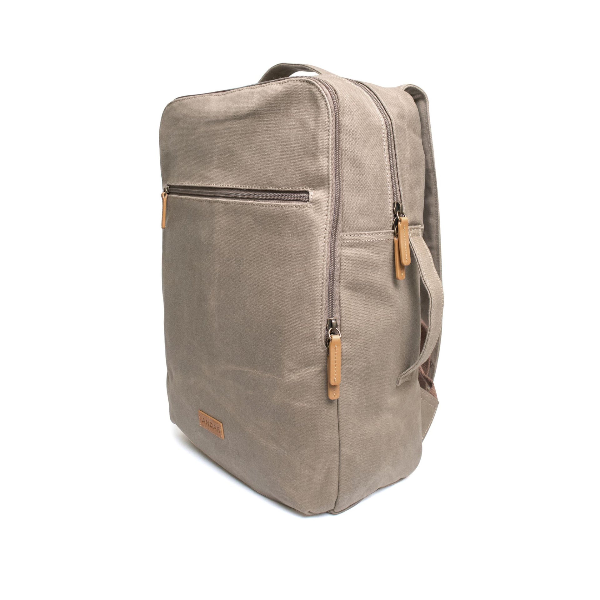Andar, The Manhattan, Canvas Wallet, Chestnut, Slim, Minimalist, RFID Blocking, Secure & Durable for Everyday Carry