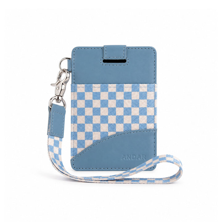Light Blue/Cream Checkered
