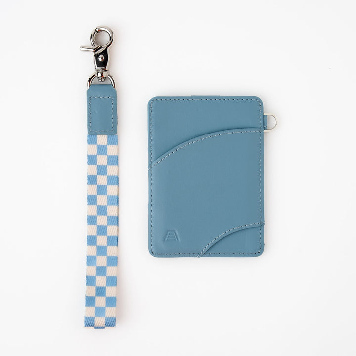 Light Blue/Cream Checkered