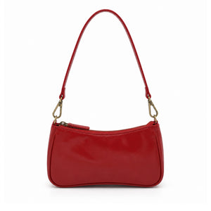 The Avery shoulder bag in Crimson