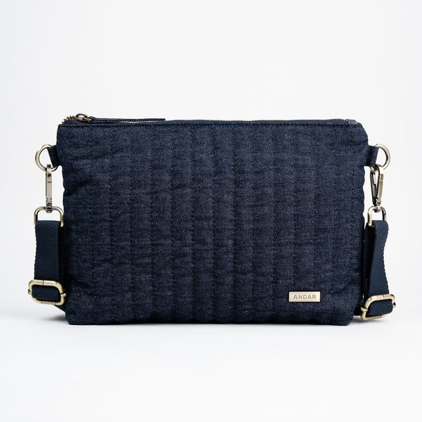 The Carry crossbody bag in Dark Wash