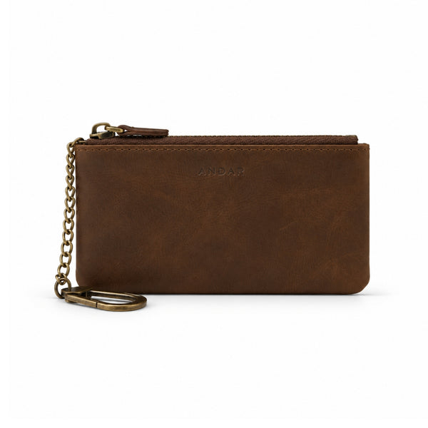 The Mae card pouch in Timber