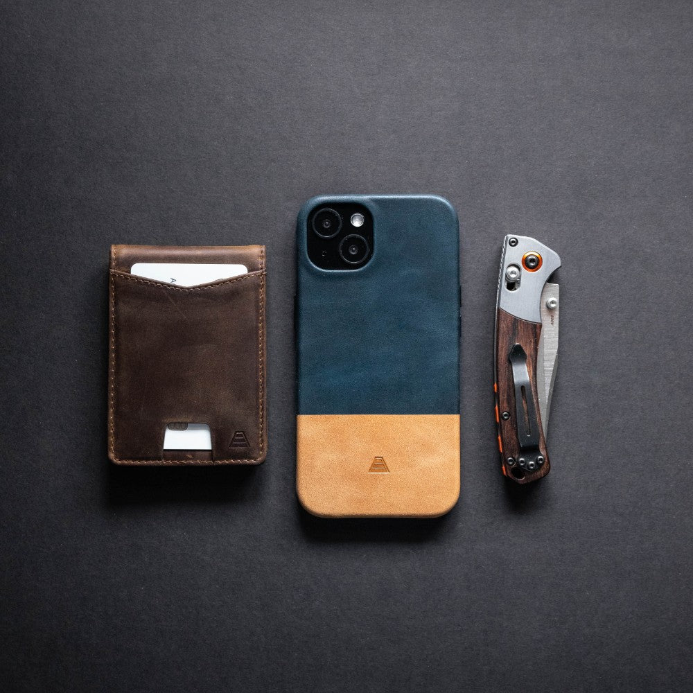 Andar Wallets Cases iPhone 12 Mini / Sand/Navy The Marshal | Apple iPhone