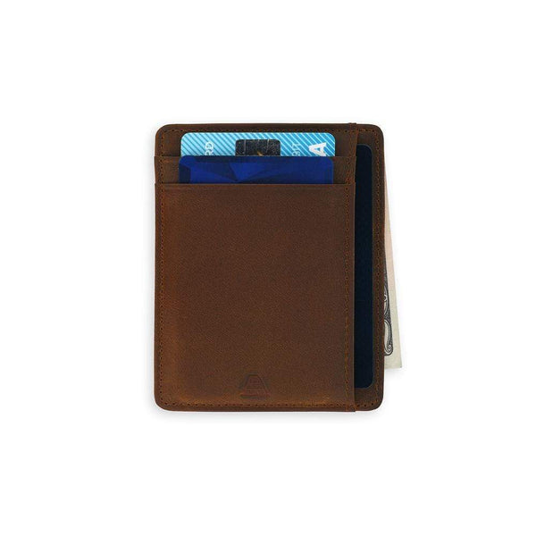 The Scout card holder in Saddle Brown